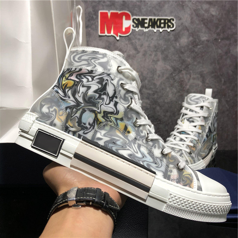 

Top Quality Men Women Designers Shoes B23 Oblique Mens Womens Fashion Platform Technology Outdoor Casual Canvas Flat Platforms Trainers Sneakers With Box, Customize