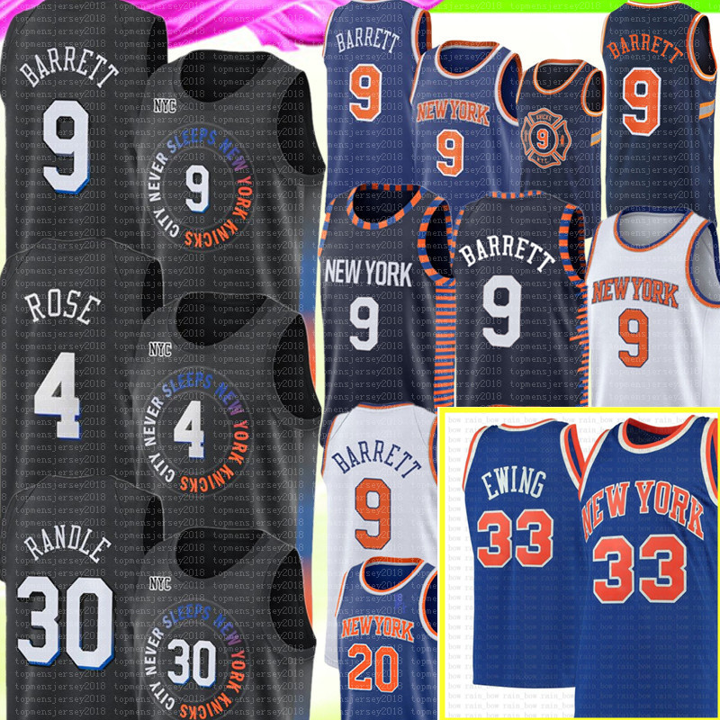 

Julius 30 Randle RJ 9 Barrett Derrick 4 Rose Jersey Patrick 33 Ewing Basketball Jerseys Men's New York Knicks City Jerseys 2021 NEW Black, Please pay $20 for it