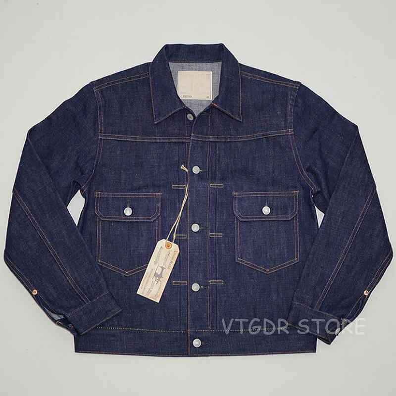

downs BOB DONG Repro Vintage 507XX Type 2 Denim Trucker Jean Jacket Seage Men's Coat, Black