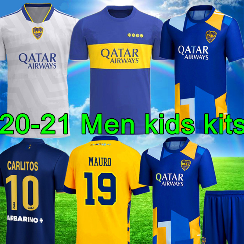 

21 22 Boca Juniors BOC soccer Salvio jerseys Fans Player version CABJ marcos Rojo CARLITOS MARADONA TEVEZ ROSSI 2021 jersey MEN KIDS kits SETS football shirt Thailand, Colour 7
