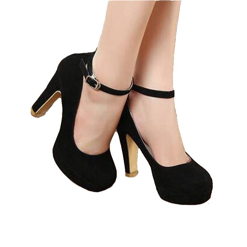 

Dress Shoes PUMPS Woman 2021 Autumn Thick Suede 10CM High Heels Ol High-heeled Female The Trend Of Ultra, 159 red