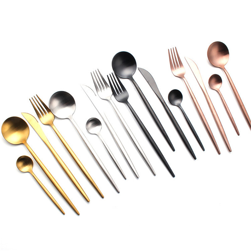

4Pcs Cutlery Stainless Steel Flatware Knife Fork Spoon Silverware Set