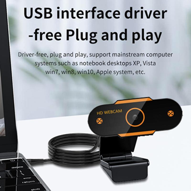 

Video Conference Live Streaming Web Camera With Microphone 1080P HD USB Webcam Widescreen Work Home Accessories Webcams