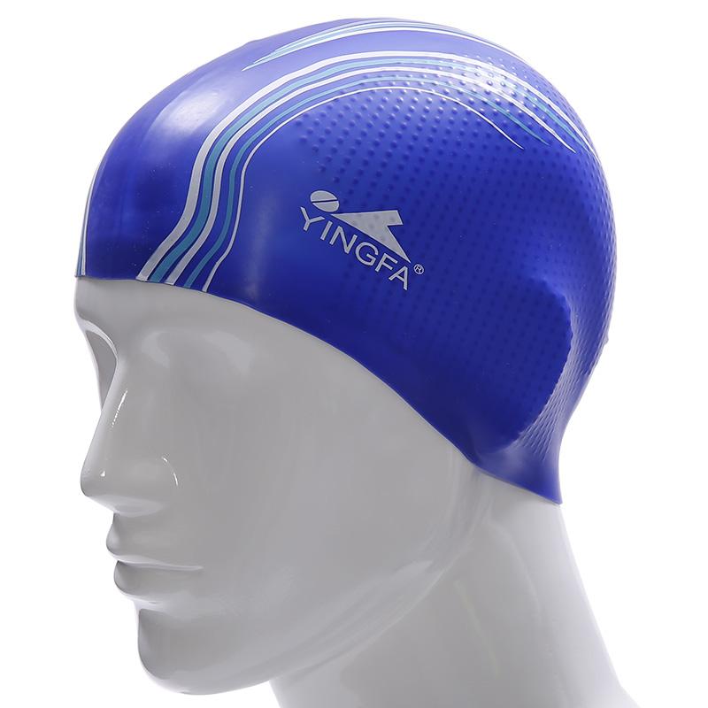 

Adult Swimming Cap Printing High Quality Hat Cover Protect Ear Long Hair Waterdrop Sports Surf Caps For
