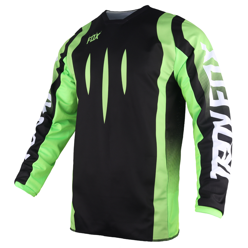 180 MX ATV Racing Jersey Motocross Motorbike Mountain Bicycle Black/Green Offroad Gear-image-746969504