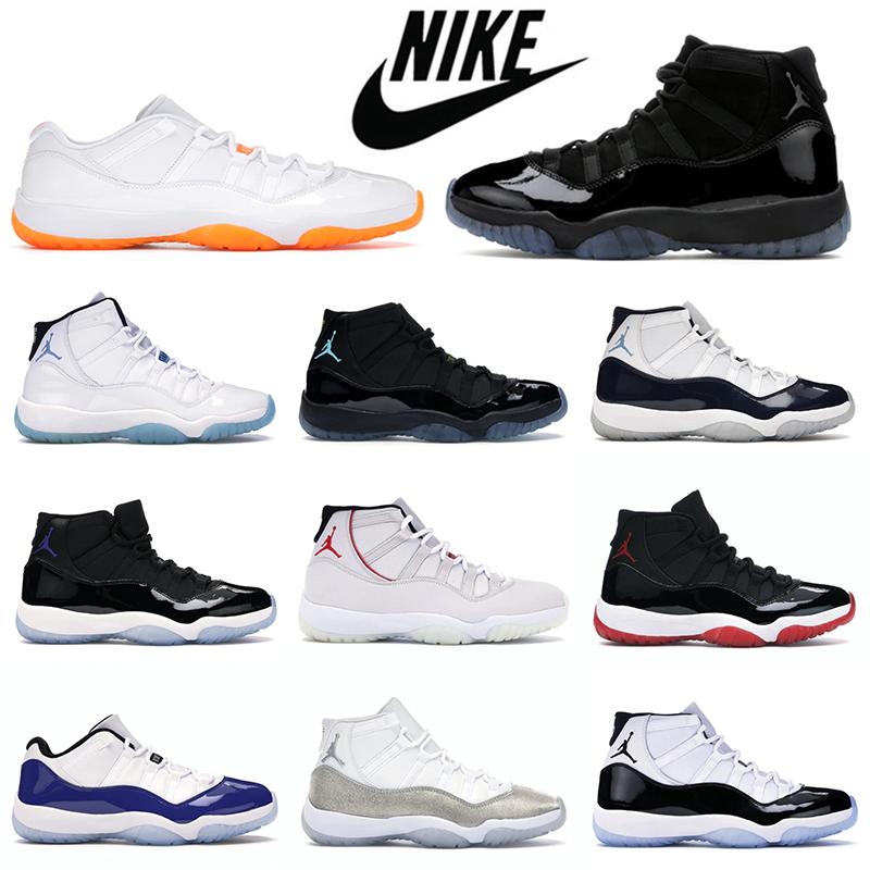 

Air Jordan 11 Retro 11S High Fashion Anniversary Basketball Shoes Concord 45 Space Jam Low Legend Blue White Bred Snake Navy Sneakers Men Wo