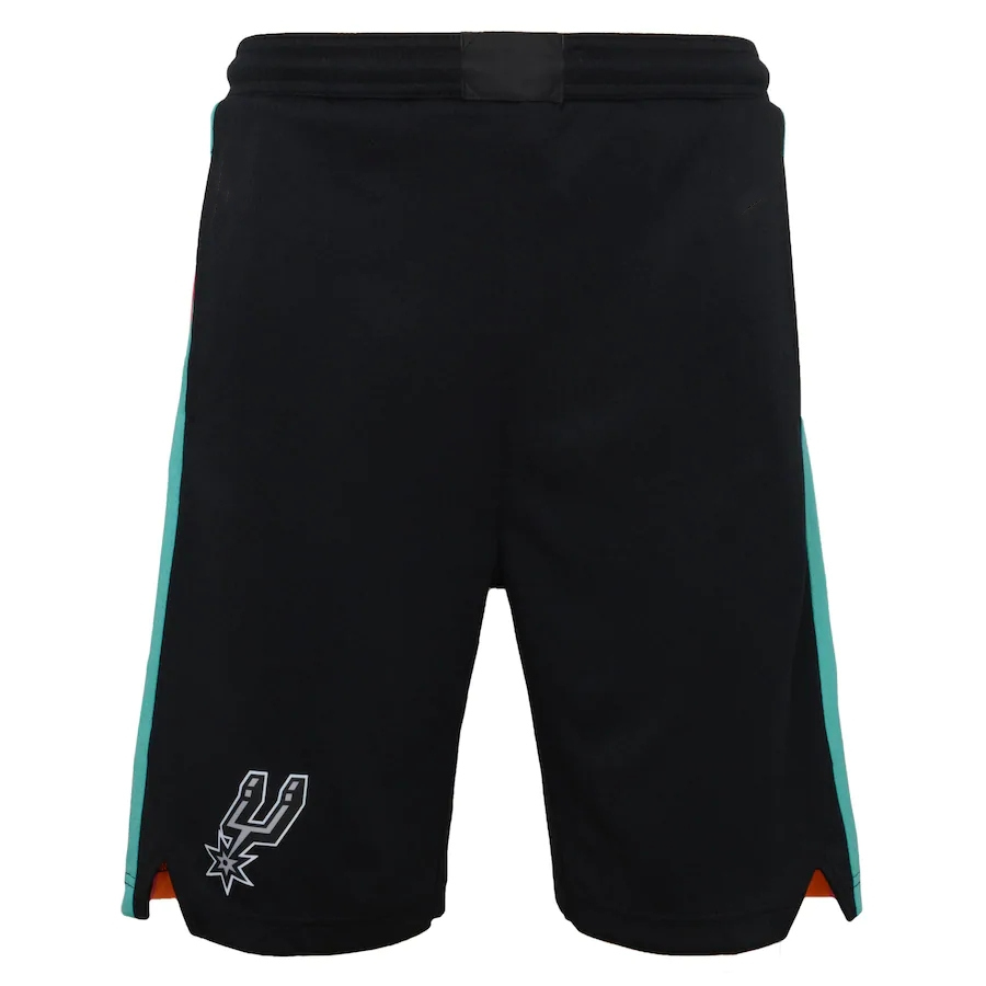 

San Antonio Spurs Men 2020/21 City Swingman Basketball Shorts Black Edition Pants, White;black