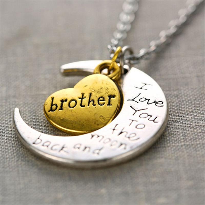 

Chains Love Heart Moon Alloy Necklace Pendant Fashion Exquisite Necklaces Jewelry Elegant, Silver