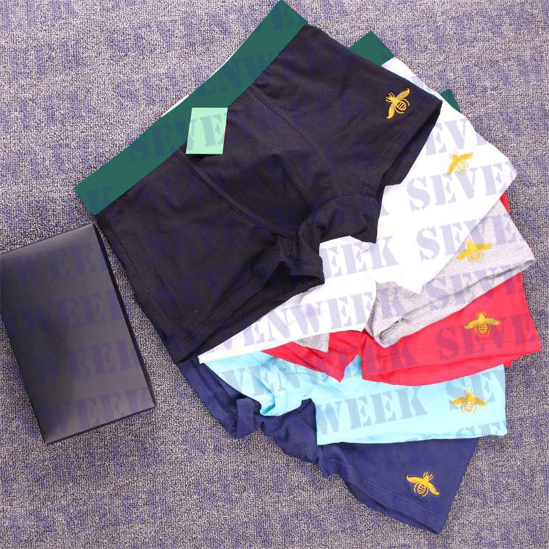 

High Quality Mens Designer Boxers Underwear Fashion Underpants Men Sexy Boxer Casual Shorts Underwears, Black no with box