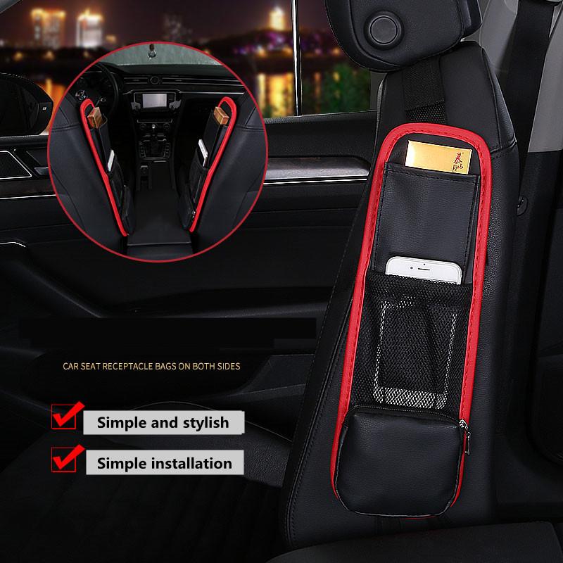 

Car Organizer Seat Side Storage Bag Stowing Tidying Interior Multi Pocket Hanging Universal Auto Interiores Accessories