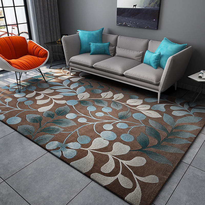 Geometry Design Loop Pile Velvet Tatami Carpet Area Rugs Hand Wash Aubusson Rectangle Living Room rug-image-725960514
