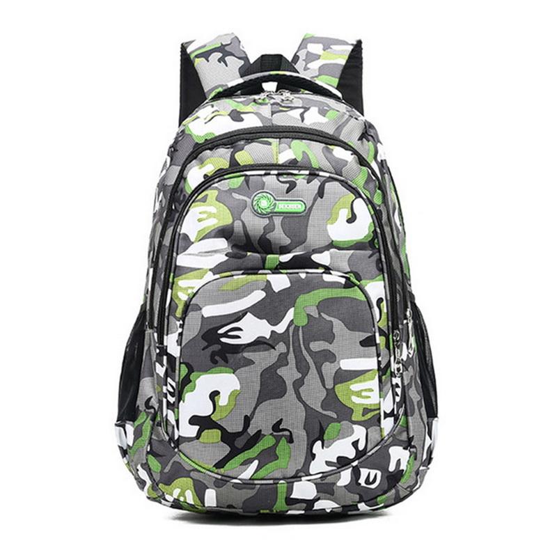 

School Bags 2 Sizes Camouflage Waterproof For Girls Boys Orthopedic Children Backpack Kids Book Bag Mochila Escolar Schoolbag, 2-orange