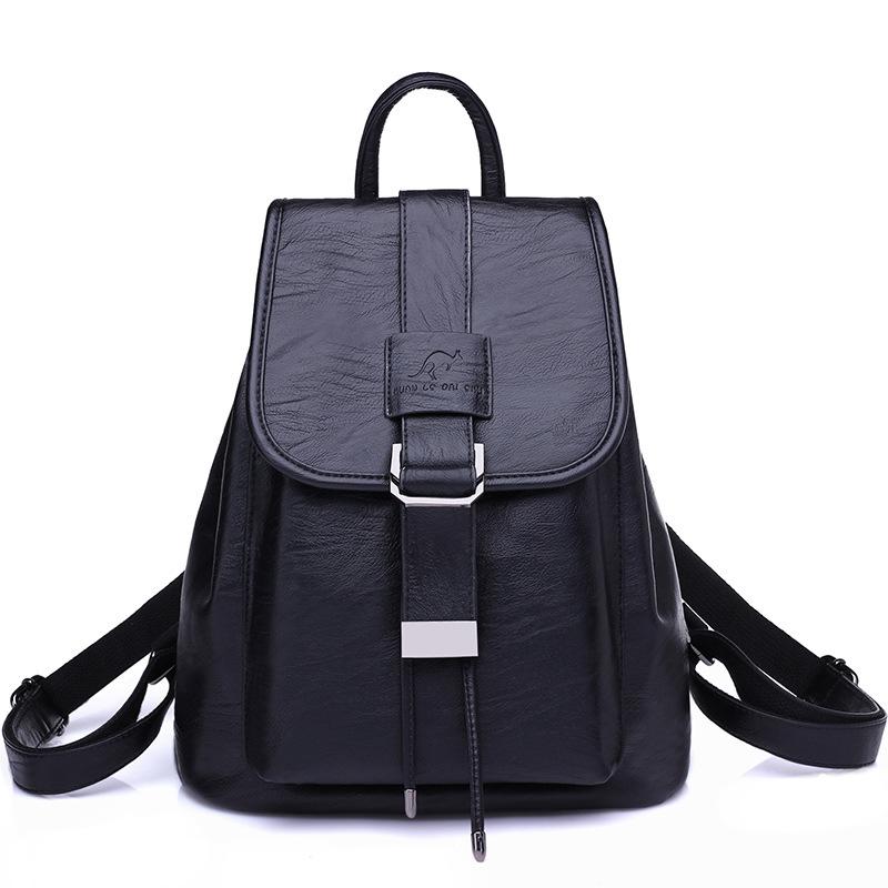 

Outdoor Bags Women Multifunctional Anti Theft Backpack Female Soft Leather Bagpack College Student School For Teenage Girls Sac A Dos, Grey