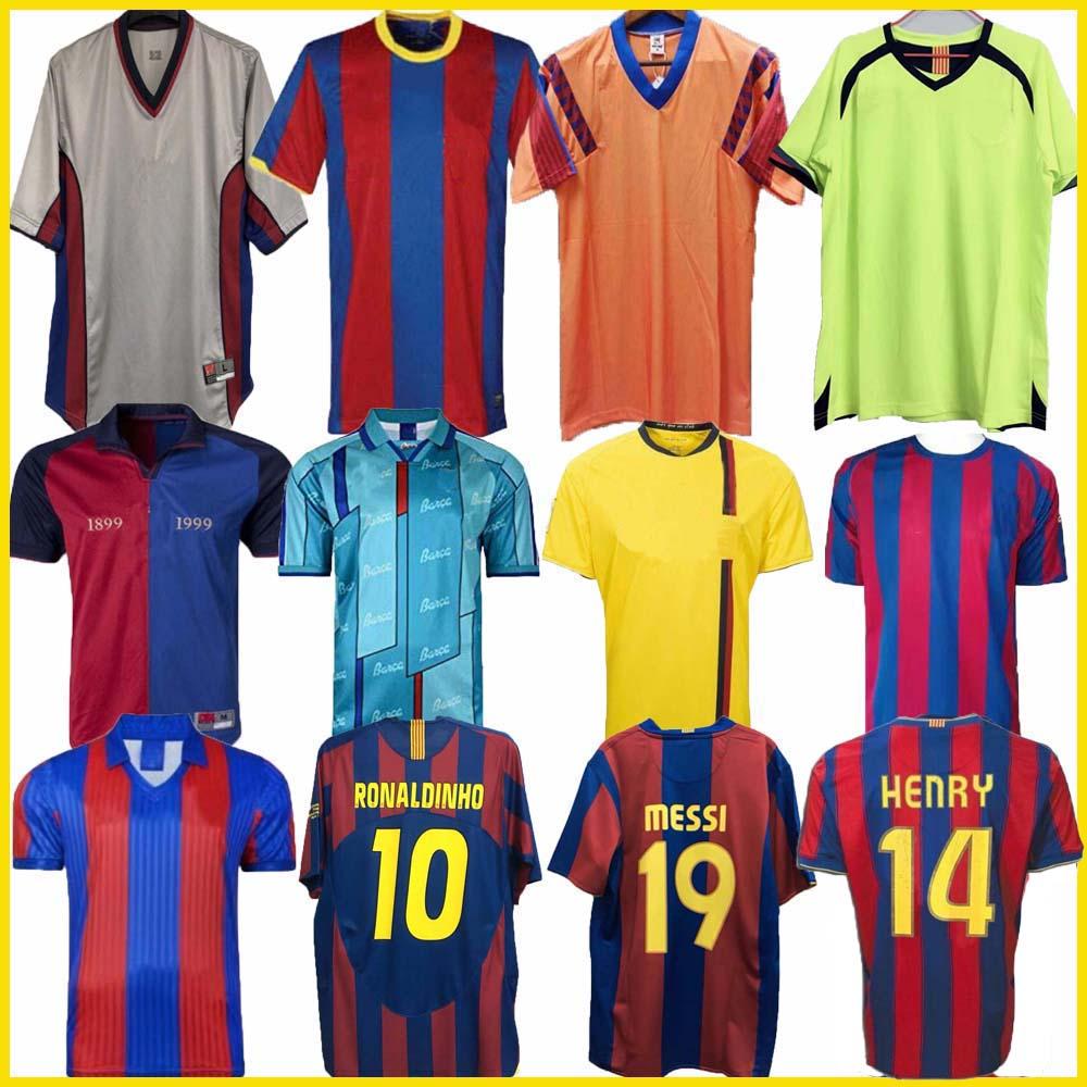 

Barcelona Retro soccer Jersey 05 06 07 08 09 10 11 12 13 15 16 19 20 91 92 96 97 98 99 MESSI RONALDINHO RONALDO 100th SD Football shirt kids kit Uniforms 1899