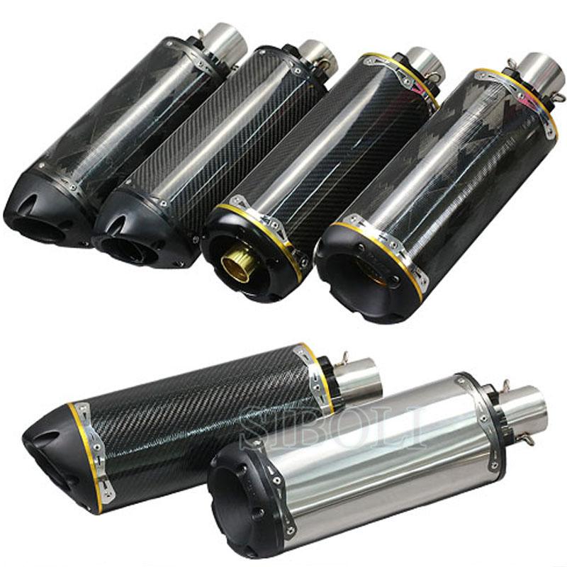 

Motorcycle Exhaust System 51mm Muffler CNC Aluminium Alloy Carbon Fiber Pipe ESCAPE Moto