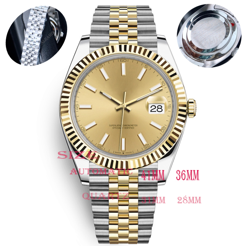 

caijiamin-U1 quality Mens Watches 36/41mm Automatic Movement Stainless Steel Watch 28/31 women 2813 Mechanical Quartz Wristwatches Luminous, Color 13