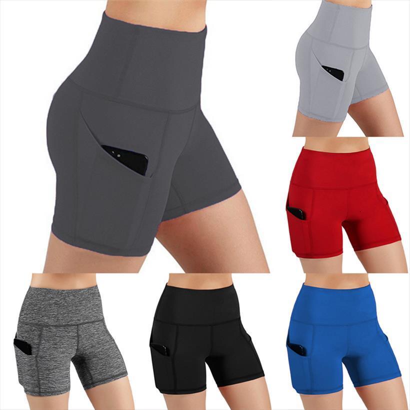 

gym shorts high waist womens jumpsuit lifting push up tight cycling sports leggings phone pocket jogging running fitness short pant, Black;white