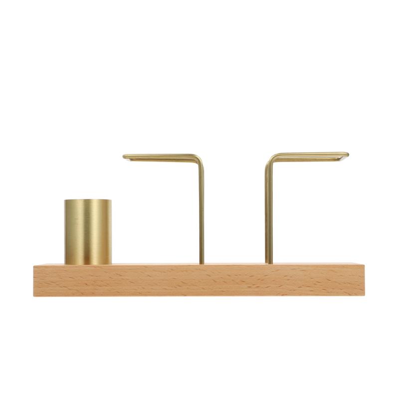 

Toilet Paper Holders 1Pc Tissue Rack Toothpick Holder Desktop Stand For Home (Gold)