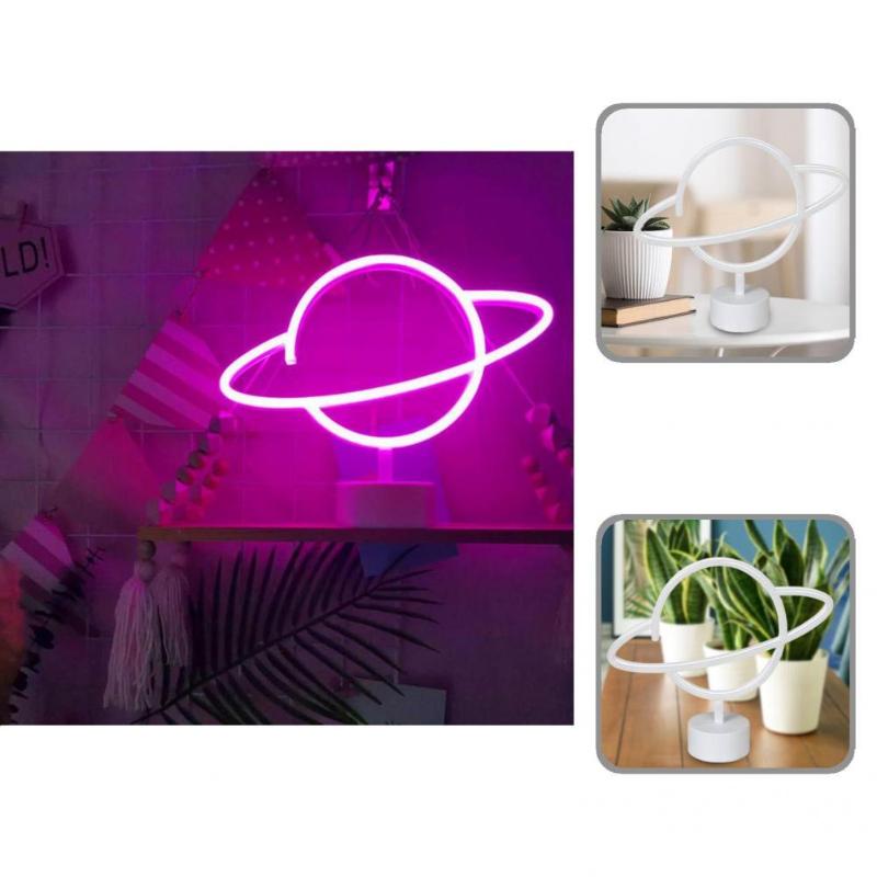 

Party Decoration Useful Bar Battery Powered Planet Neon Light LED Lamp Exquisite Long Lasting