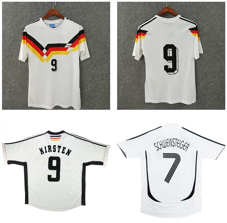 

Retro Klinsmann Classic soccer jerseys Alemania 1988 90 92 94 96 98 2014 ancient Schweinsteiger KLOSE MULLER MOLLER football shirts, Black;yellow