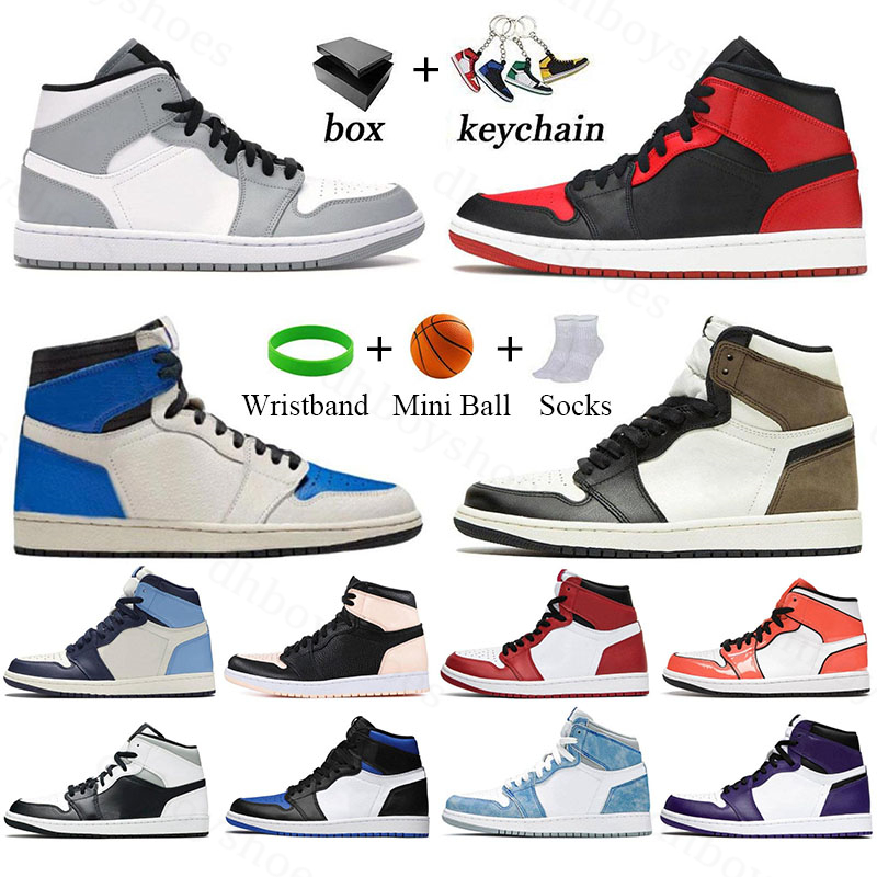 

Jumpman 1 1s Basketball Shoes for men women sport sneakers dark mocha light smoke grey classic outdoor jogging Trainers With Box
