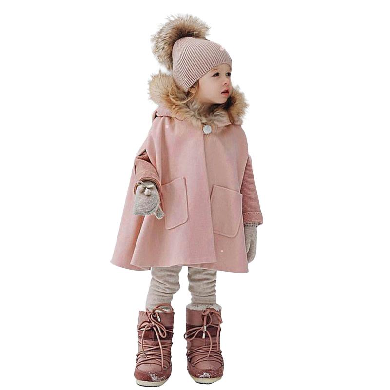 

Down Coat Baby Hooded Girls Kids Toddler Thicken Warm Windproof Winter Cloak Coat&jacket, Blue;gray