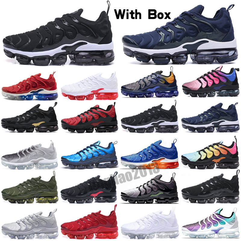 

2021 tn plus running shoes mens black White Volt Glow Hyper Pastel blue Oreo women Breathable sneakers trainer outdoor sport size 36-46, Color 19