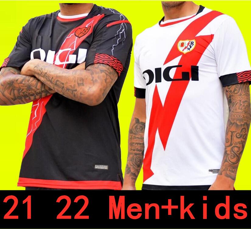 

Men+kids 2021 Rayo Vallecano Soccer jerseys chándal de fútbol Antoñín Andrés VALENTIN ISI BEBE football shirts Álvaro CATENA, Away