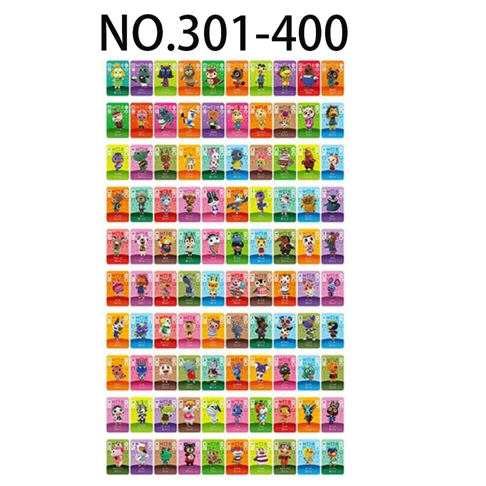 

[Series 4] 100pcs NFC Cards for Animal Crossing Standard Card Compatible with Switch/Wii U/New 3DS (301-400)
