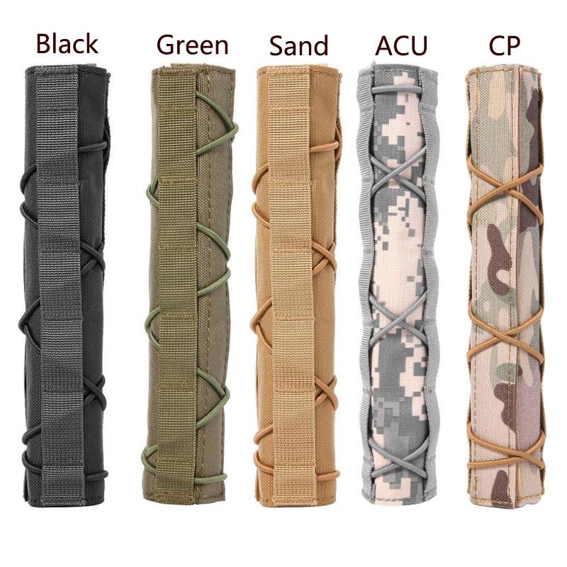 

Suppressor Case Mirage Heat Cover Gear Quick Release Tactical Accessory Shield Sleeve Muffler Baffler Protect Hunting Sets, Black