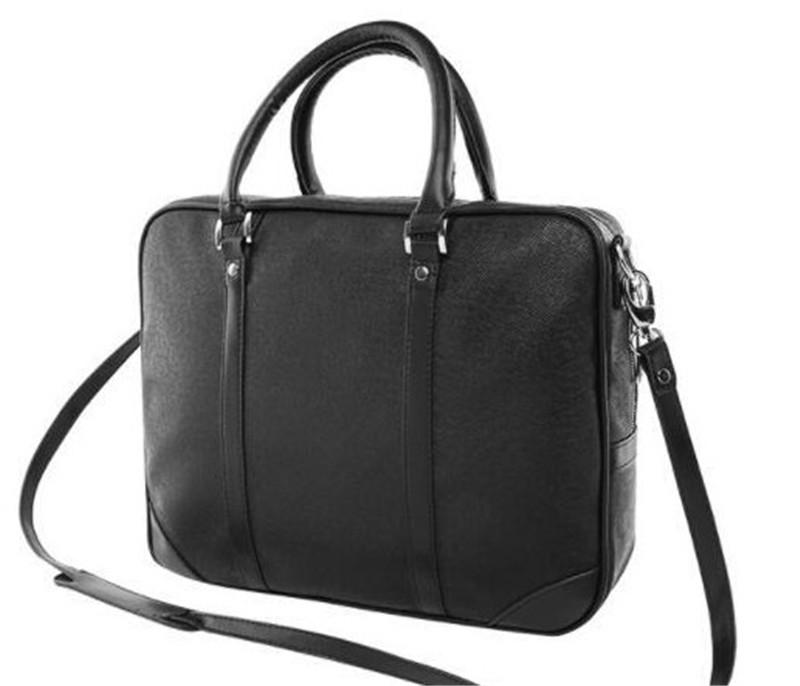 

LV LOUIS BAG VITTON Messenger Laptop Bag Briefcase Men's Fashion Handbag Leather One Brand Business B Wuxso, Red;black