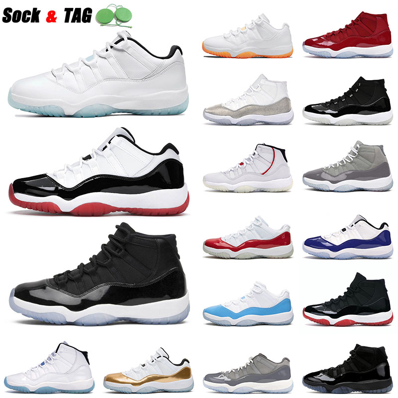 

2021 Arrival Jumpman 11 11s Low Concord Bred Basketball Shoes Men Women Space Jam Metallic Silver University Blue Retro Trainers Sneakers US 13, B20 orange trance 40-47