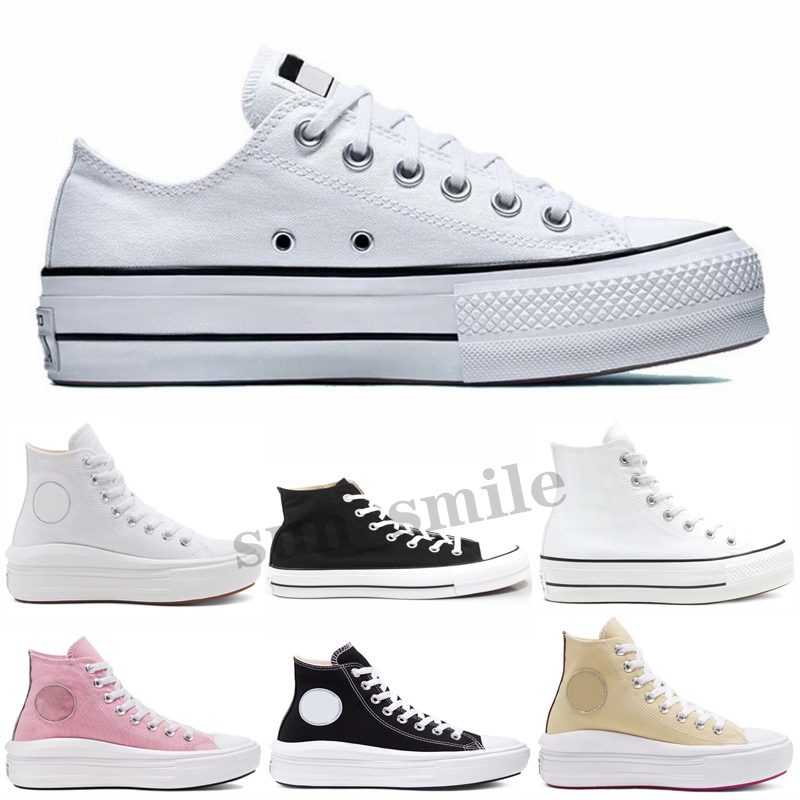 

Classic Canvas men womens casual Shoes chuck Big Eyes Sneaker platform shoe Triple Black White High Low Mens Women Sport stars Sneakers, Color 7