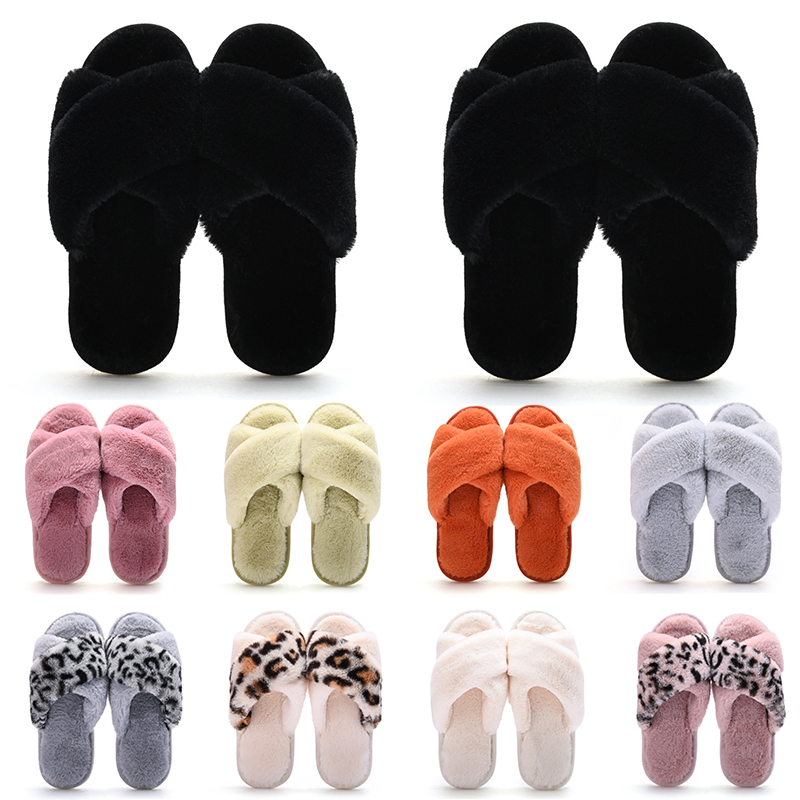 

Wholesale Classic Winters Indoor Slippers for Women Snow Fur Slides House Outdoor Girls Ladies Furry Slipper Flat Platforms Soft Comfortable, #8