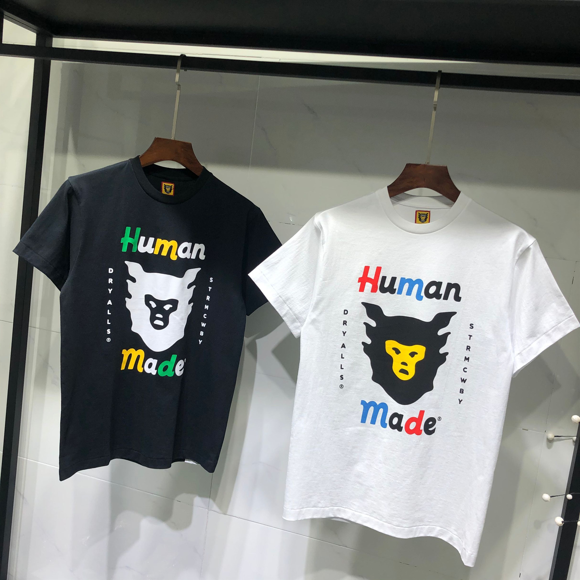 

Real Pics White Black T-shirts Men Women High Quality Tops Tee Summer Style S - XL