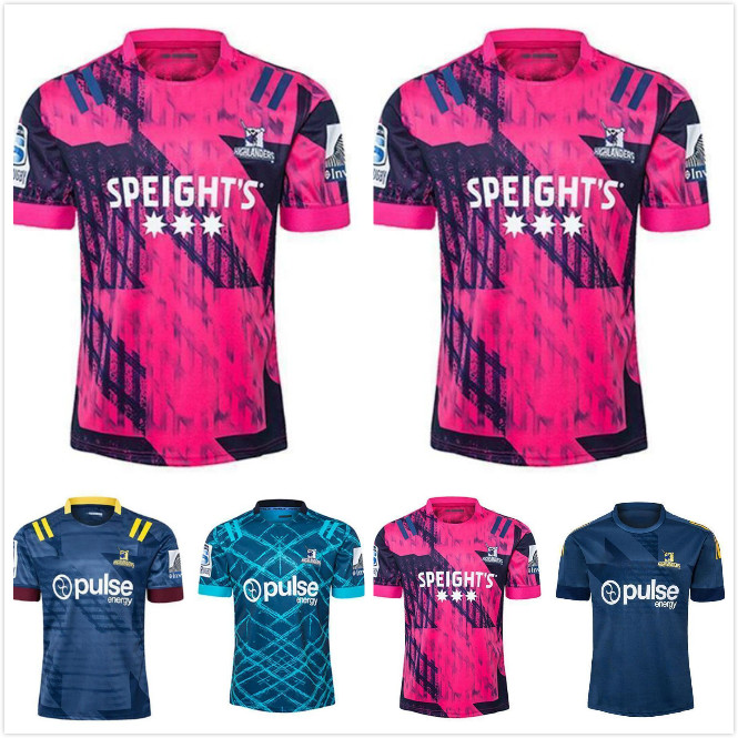 

Mens 2021 Super Rugby Jersey Zealand Blues Hurricanes Crusaders Highlanders chiefss Jerseys shirts top quality, Black