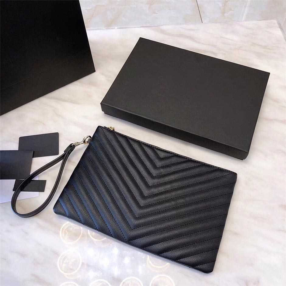 

top 3A classic wallet handbag ladies fashion clutch bag soft leather fold messenger fannypack with box wholesale, Red