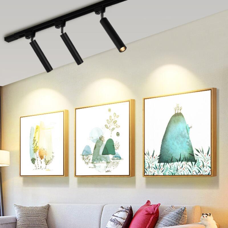 

Dimmable 10W 12W 15W COB LED Track Lighting AC110V/AC240V Aluminum White And Black Shell Rail Ceiling Light Spotlight Lights