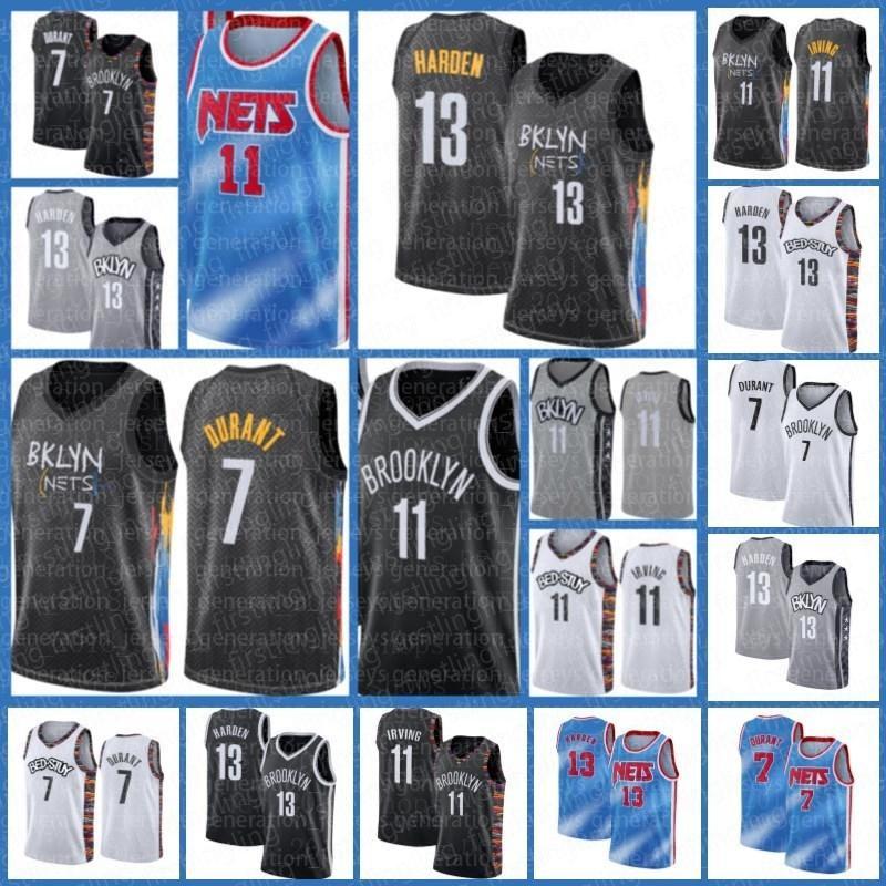 

Chicago Bull 23 Michael Scottie Pippen Dennis Rodman Brooklyn Nets Kevin James Durant Harden Kyrie Jersey Irving Men AS, Black;red