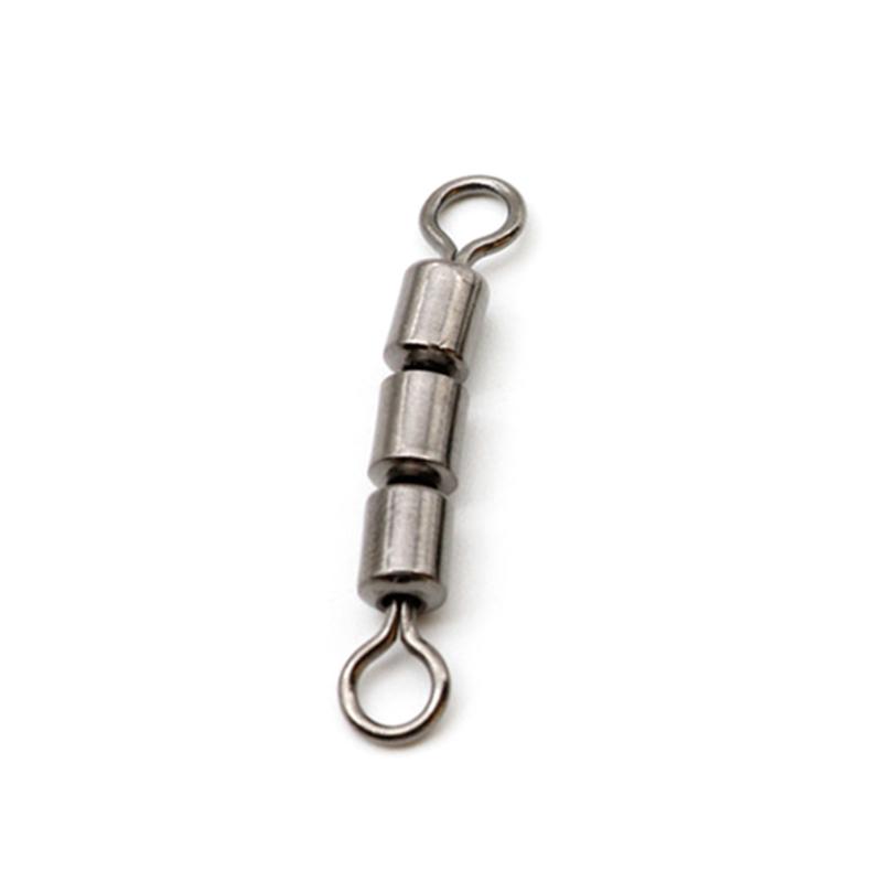 

Fishing Hooks 10pcs Portable Swivels Bearing Quick Connect Safe Lightweight Spinning Flexible Rolling Triple Stainless Steel