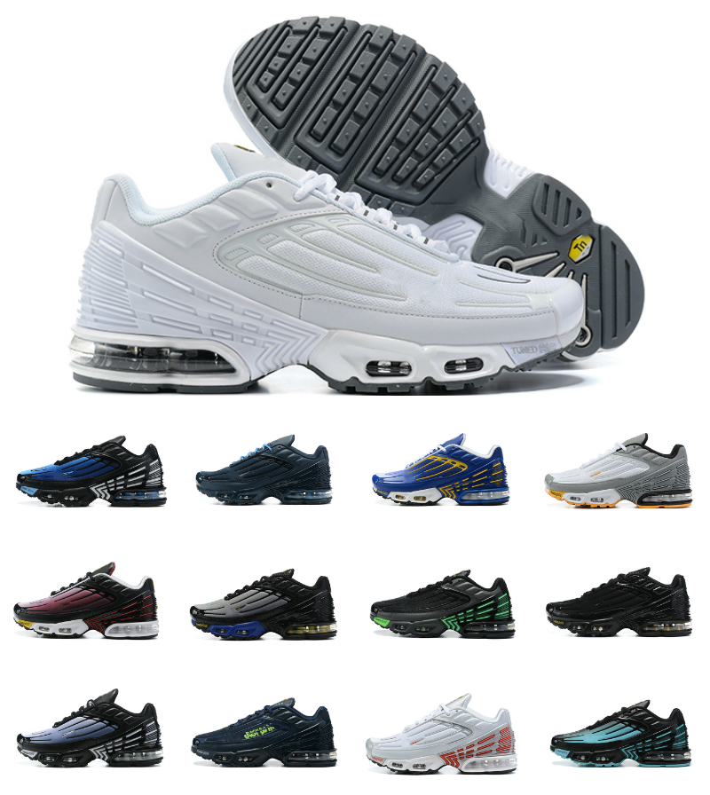 

Chaussures Tn plus 3 mens running shoes tn3 Topography Pack triple white black hyper og classic neon men women Tiger Laser Blue Ghost Green Obsidian trainers sneakers, Box