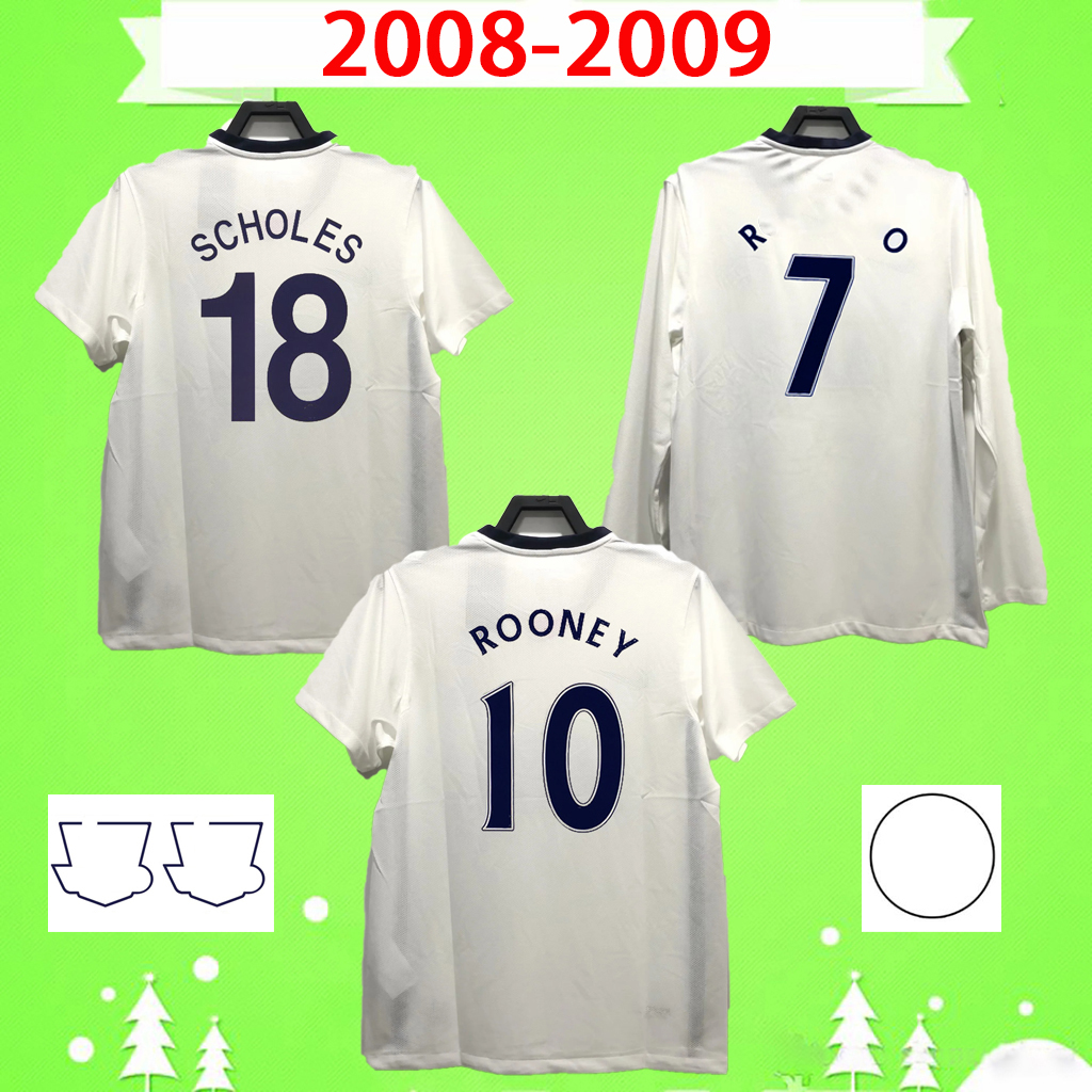 

ROONEY soccer jerseys RETRO MANCHESTER 2008 2009 FOOTBALL SHIRTS 08 09 Vintage classic NANI MAN UTD long sleeve VIDIC BERBATOV ANDERSON TEVEZ GIGGS SCHOLES, 08/09 no patch long sleeve