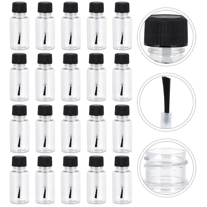 

storage bottles & jars 20pcs 20ml nail polish dispensers bottle empty refillable