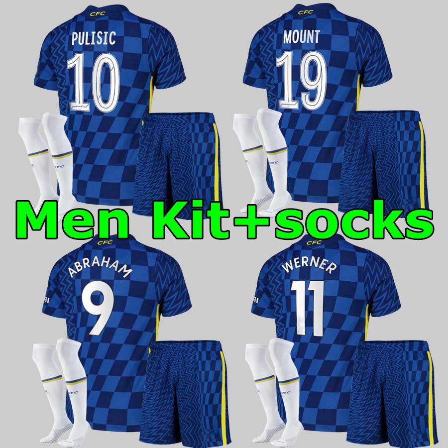 

CFC soccer jersey PULISIC ZIYECH HAVERTZ KANTE WERNER ABRAHAM CHILWELL MOUNT JORGINHO 2021 2022 GIROUD football shirt 20 21 22 men kit shorts socks, Black;yellow
