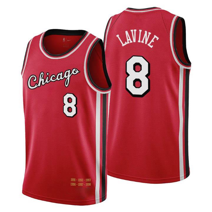 

Custom MensChicagoBullsAlex Caruso DeMar DeRozan Lonzo Ball Zach LaVine Nikola Vucevic 75th Anniversary city Mixtape Edition Red basketball Jersey
