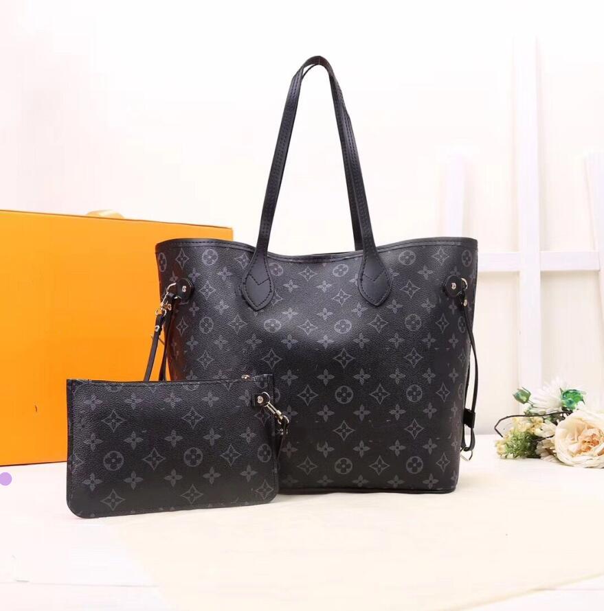 

2Pcs/set Designers Bags Handbags+Wallets Womens Handbags Flower Ladies Tote Leather Clutch Shoulder Bag6656232