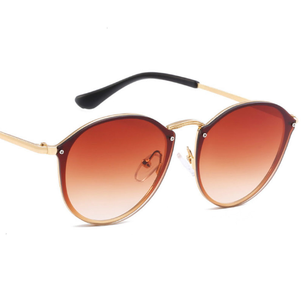 

sunglasses Fashionable frames 2021 Arrival Fashion glasses women Oval Metal popular eyewear accessory for travel round female sun glasses, Black