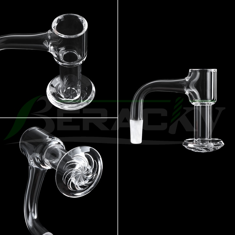 

Beracky High Quality Full Weld Smoking Beveled Edge Terp Slurper Quartz Banger With Blender Bottom 20mmOD Slurpers Seamless Nails For Glass