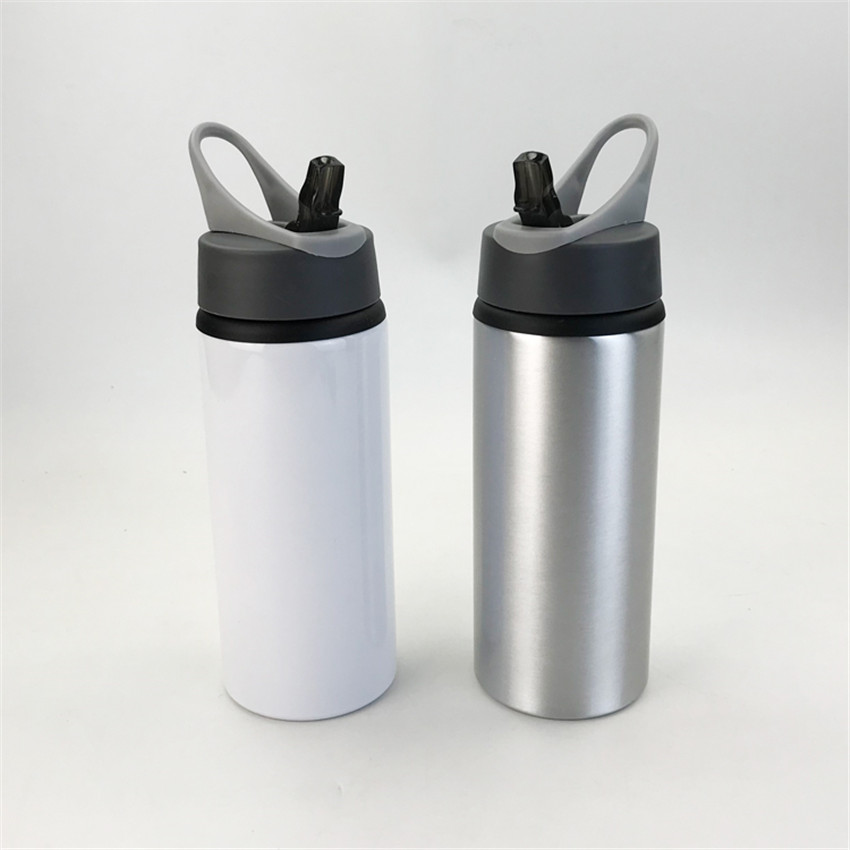 

Sublimation Tumblers with Handle Aluminum Water Bottlees White Blank Coffee Mugs Themal Transfer Drinking Cups A02, Customize