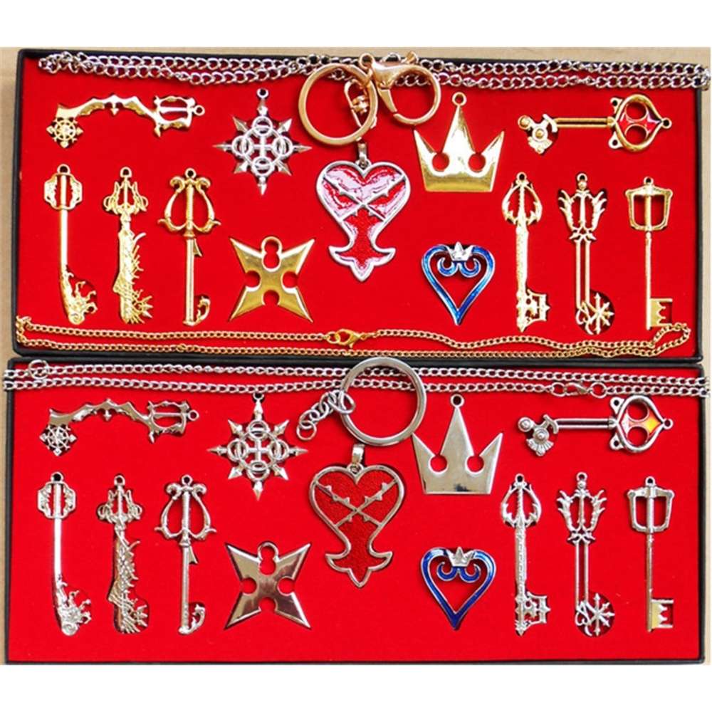 

pendants Kingdom Heart Key 13 piece Necklace blade set Pendant